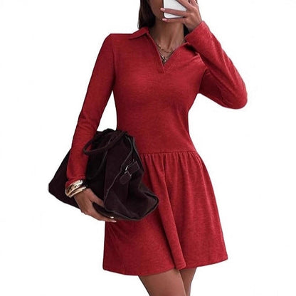 Damen Polo-Kleid Sportlich Eveloria