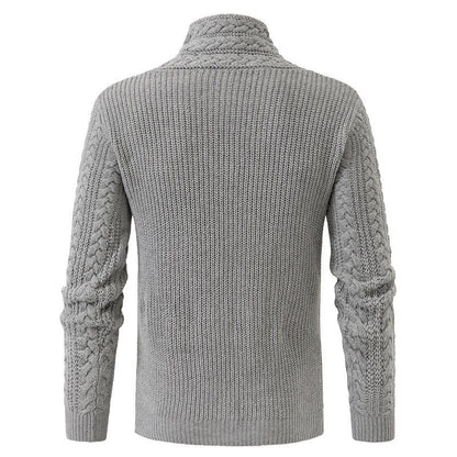 Herren Strickpullover Elegantes Zopfmuster Bequem