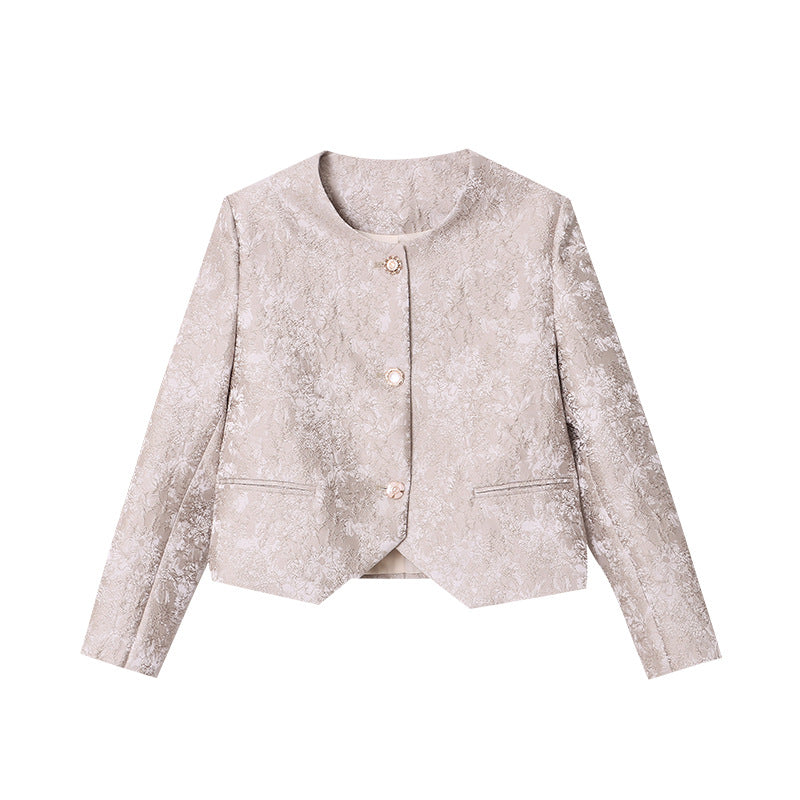 Damen Kurzjacke Floralmuster Eveloria