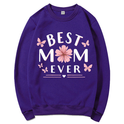 Damen Sweatshirt Floral Design Weiss