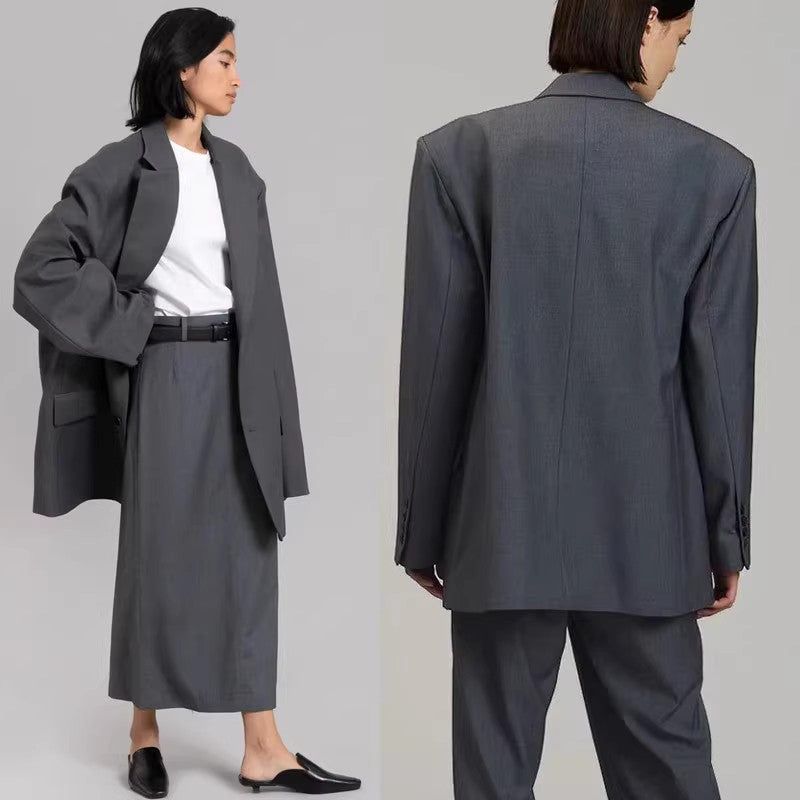 Damen Oversize Blazer Hosenanzug Eveloria
