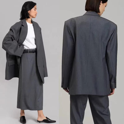 Damen Oversize Blazer Hosenanzug Eveloria