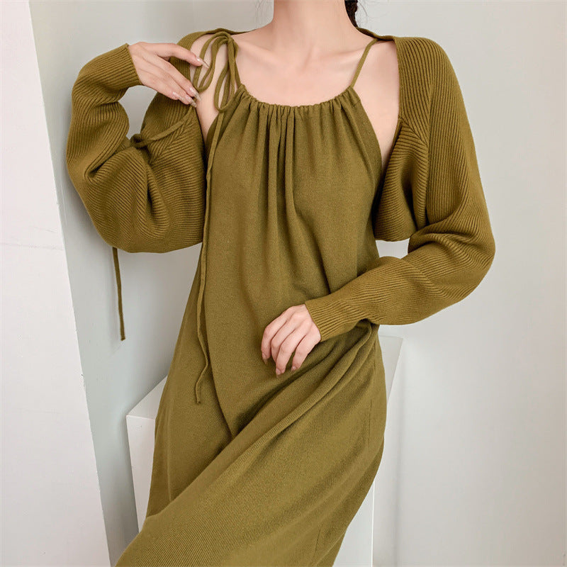 Damen Maxikleid Verstellbare Träger Elegant Eveloria
