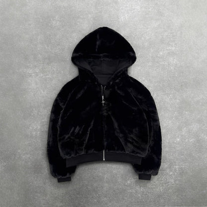 Eveloria Damen Kapuzenpullover Weiches Innenfutter Reißverschluss