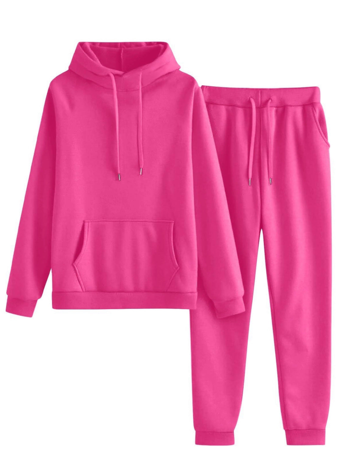 Damen Hoodie Jogginghose Set Lässig Mit Taschen Eveloria
