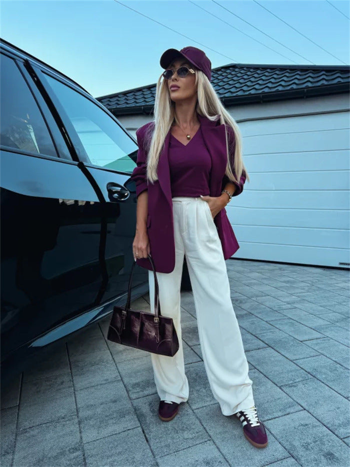 Damen Blazer-Kombination mit Kapuzenpullover Eveloria