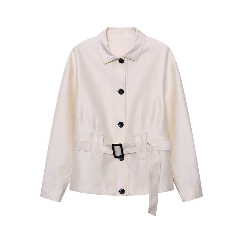 Damen Utility-Jacke Lässig Oliv Grün