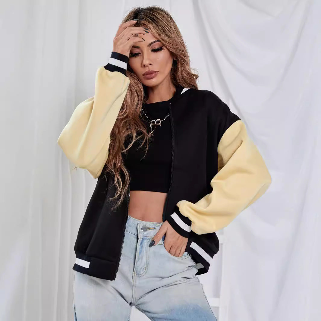 Damen Sportjacke Lässiger Schnitt Trendfarben Eveloria - Eveloria