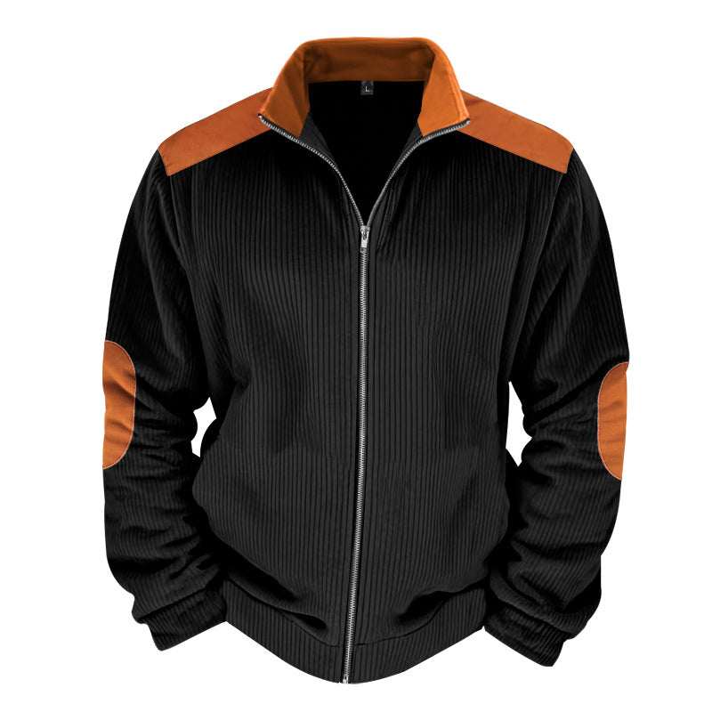 Eveloria Damen Steppjacke Ripptextur Kontrastdetails