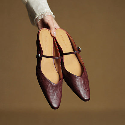Damen Slipper Echtes Leder