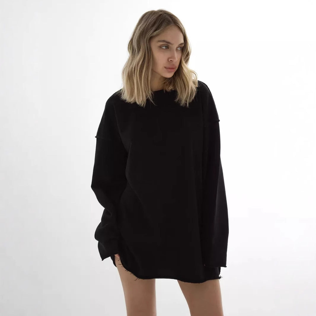 Damen Oversize-Pullover Weiter Schnitt Strukturiert Eveloria