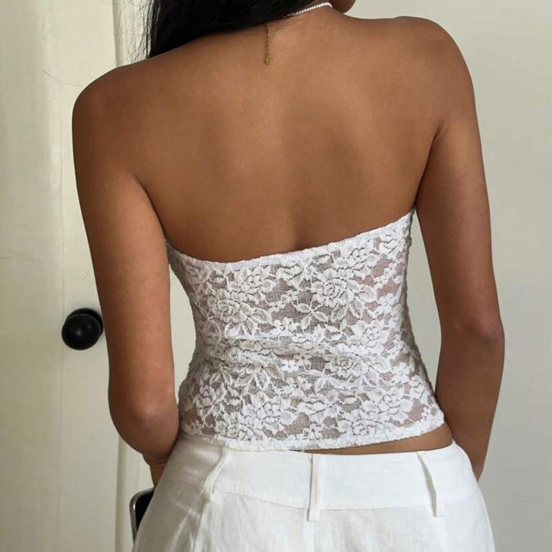 Damen Spitzen Bandeau- Eveloria