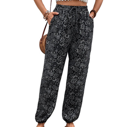 Damen Sommerhose Ethnomuster Leicht Eveloria
