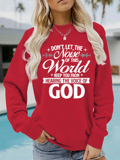 Damen Sweatshirt Bequem Mit Aufdruck Grau