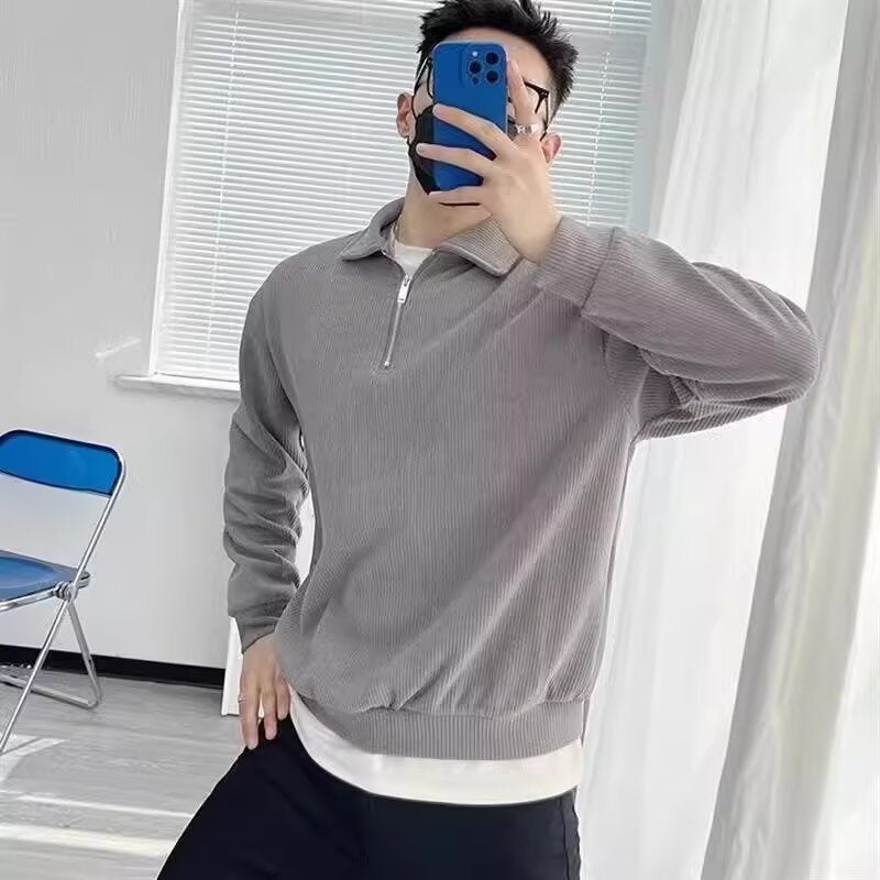 Strickpullover Reißverschlusskragen Bequem