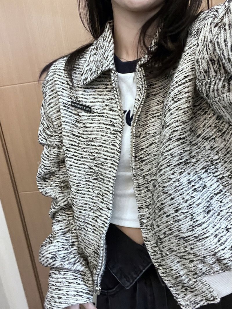 Damen Freizeitjacke Strukturiertes Design Eveloria