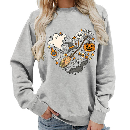 Damen Halloween Sweatshirt Eveloria Kreatives Motiv