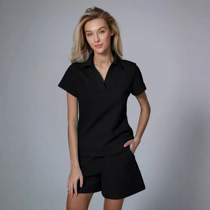 Damen Sport-Set Kurzarm Elastisch Eveloria