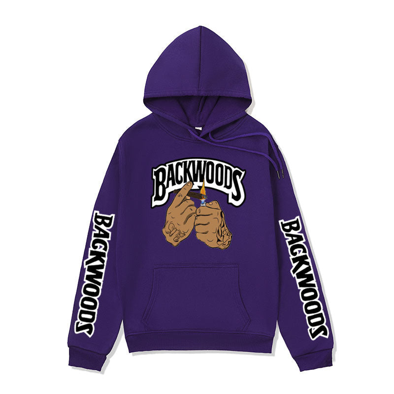 Damen Kapuzenpullover mit Grafikdesign und Kängurutaschen