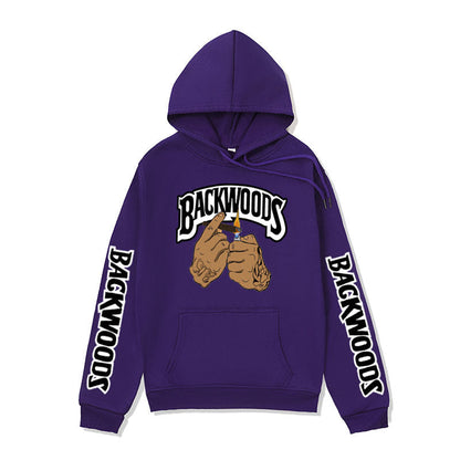 Damen Kapuzenpullover mit Grafikdesign und Kängurutaschen
