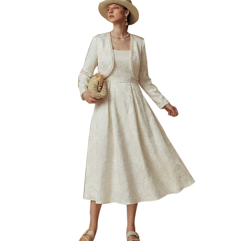 Damen Hochzeitskleid Langärmlig mit Jacke Eveloria