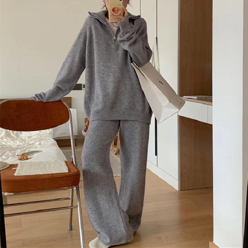 Damen Hoodie Stehkragen Reißverschluss Eveloria