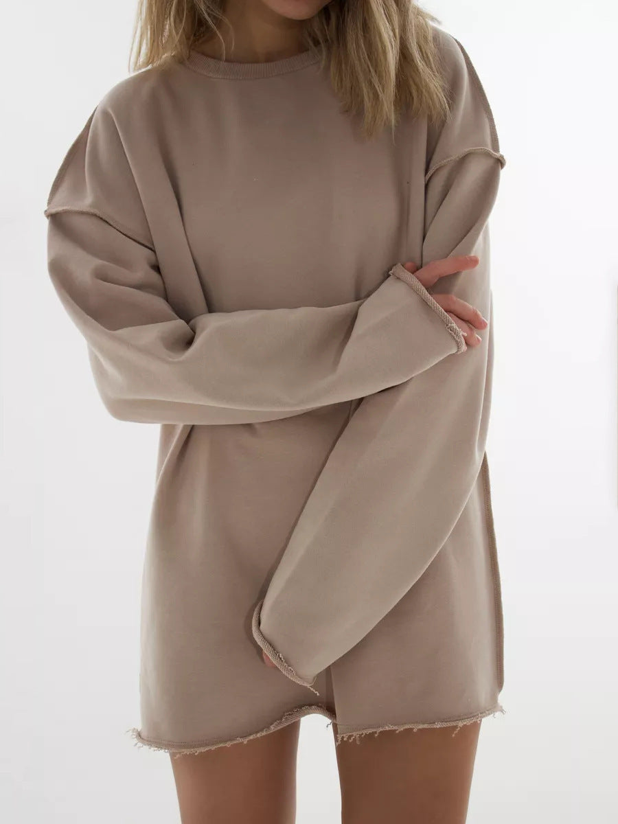 Damen Oversize-Pullover Weiter Schnitt Strukturiert Eveloria