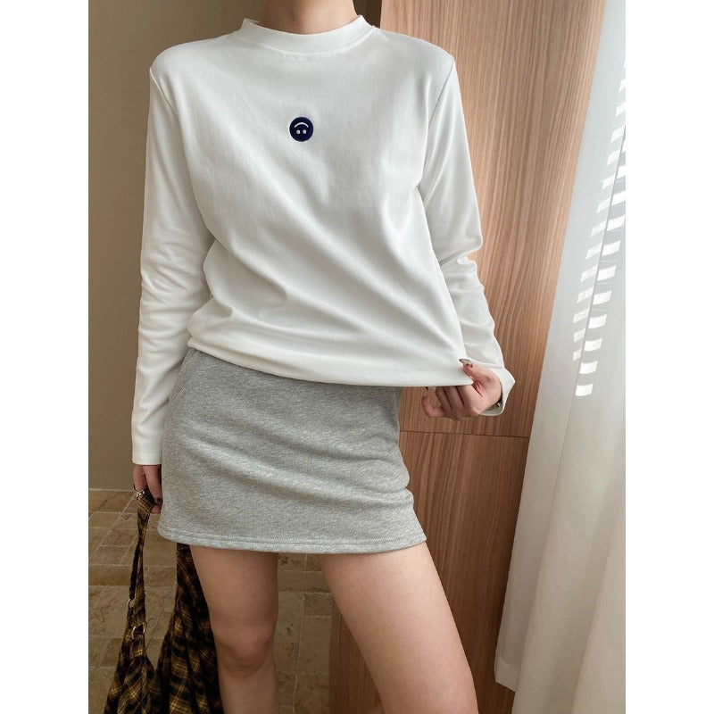 Damen Langarmshirt Minimalistische Grafik Eveloria