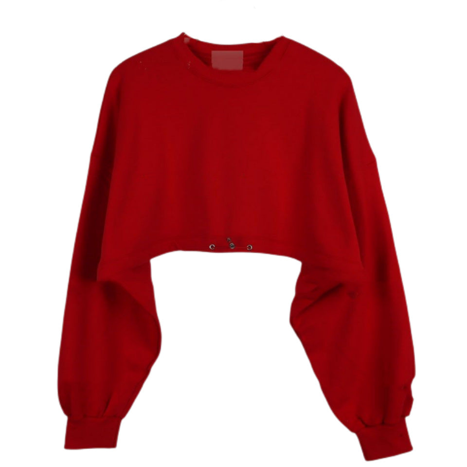 Damen Freizeit-Set Cropped Oberteil Rock Eveloria