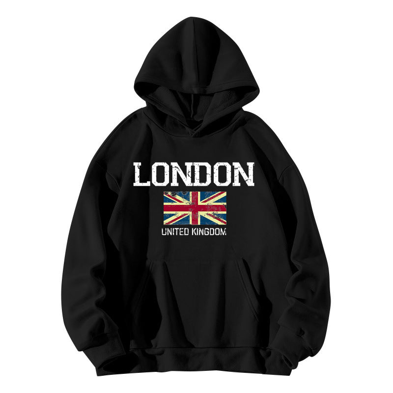 Damen Kapuzenpullover Urban Style Kängurutasche Gemütlich Grau - Eveloria
