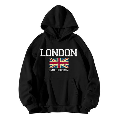 Damen Kapuzenpullover Urban Style Kängurutasche Gemütlich Grau - Eveloria