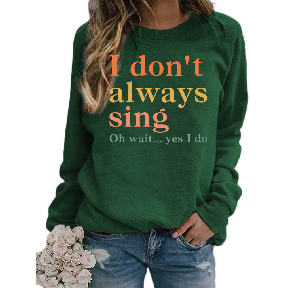 Damen Sweatshirt Bequem Mit Spruch Grau