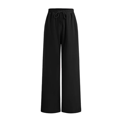 Damen Sweatpants Hoher Bund Weiter Schnitt Bequem Eveloria