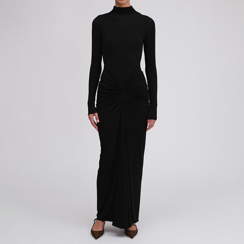 Damen Maxikleid Enganliegend Tiefes Dekolleté Eveloria