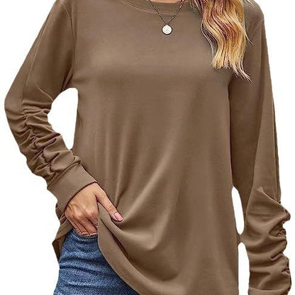 Damen Langarmshirt Weiches Baumwollmix Eveloria