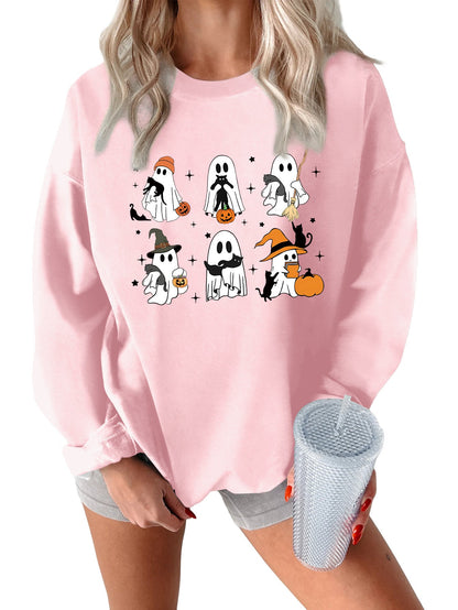 Damen Sweatshirt Grusel Motiv Eveloria