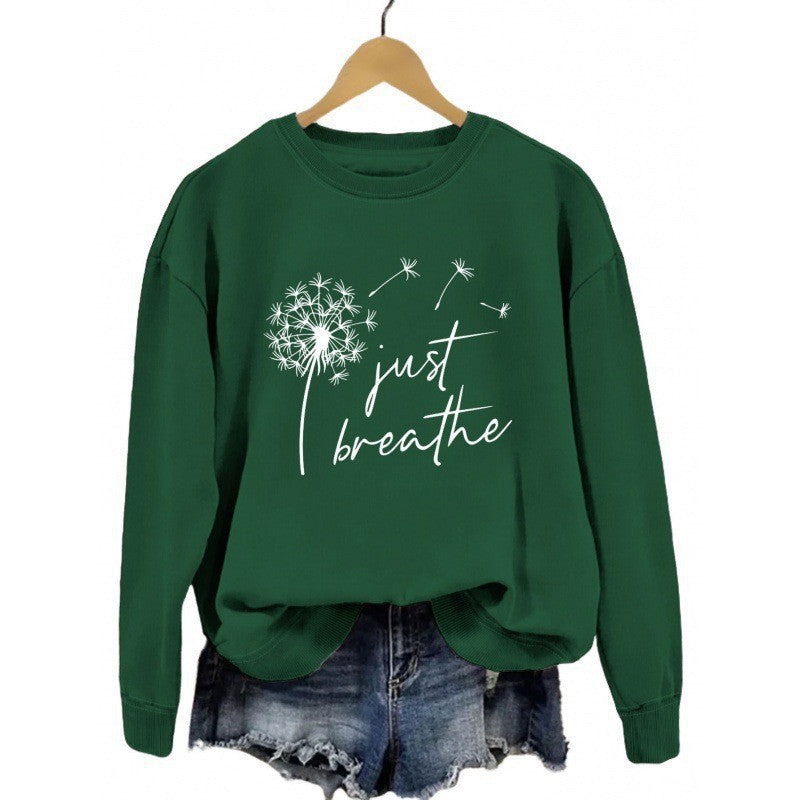 Damen Sweatshirt Pusteblumen-Motiv Eveloria