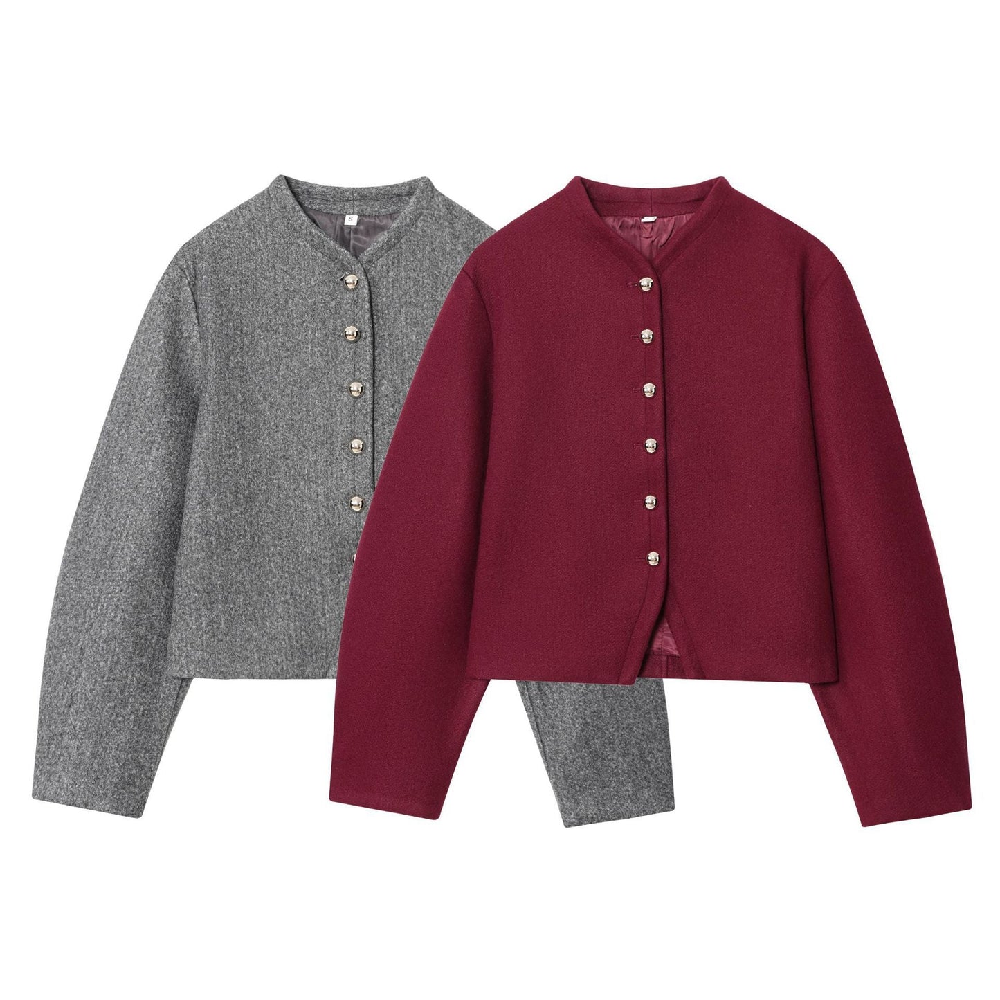 Damen Kurzjacke modisch mit Knopfleiste Eveloria