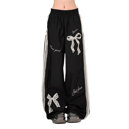 Damen Freizeithose Dekorativ Mit Schleifen Bequem