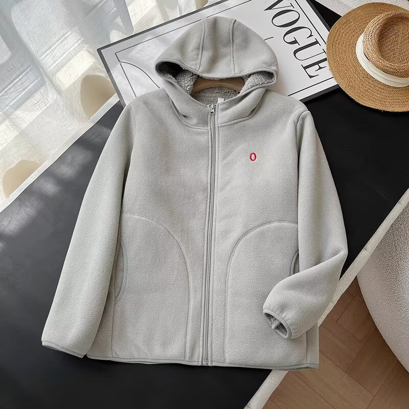 Damen Fleecejacke Warm Kuscheliges Innenfutter Eveloria