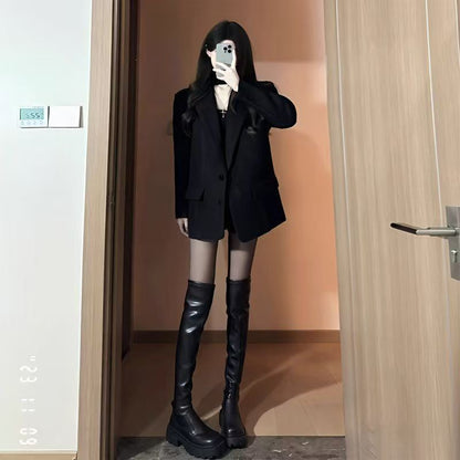 Damen Oversized Blazer mit Taschen Eveloria