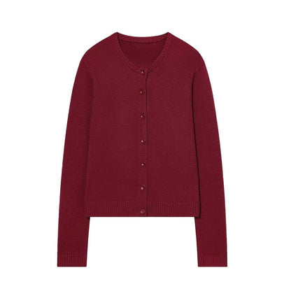 Damen Klassische Strickjacke Knopfverschluss Eveloria