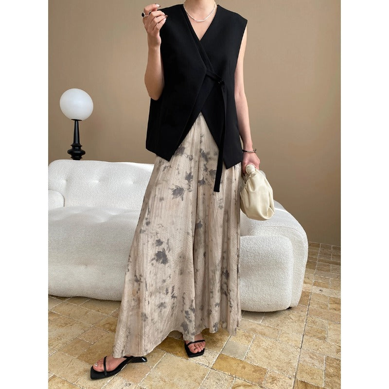 Damen Wickelweste Tailliert Elegant Eveloria