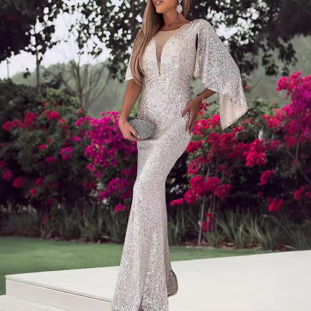 Damen Abendkleid Eveloria Glitter