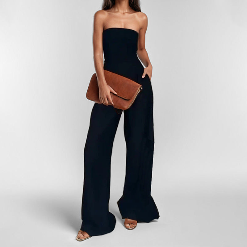 Damen Abendkleid Strapless mit Taschen Eveloria
