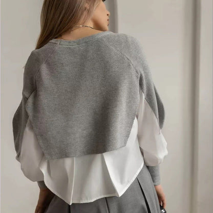 Damen Cropped Pullover Innovativ Eveloria