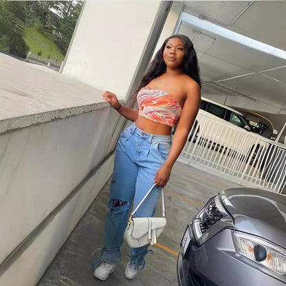 Damen Zerrissene Mom Jeans Eveloria wird zu:
Eveloria Damen
