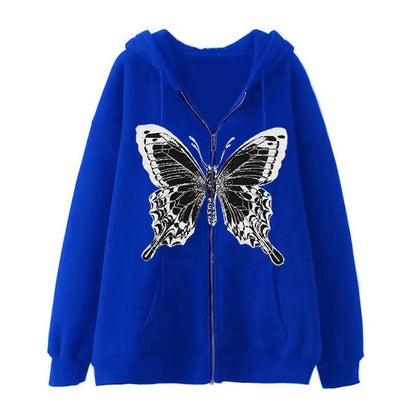 Damen Hoodie Schmetterlingsmotiv Eveloria