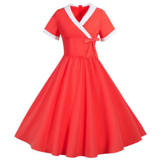 Damen Midikleid Klassisches Wickeldesign Taillenbindung Eveloria - Eveloria