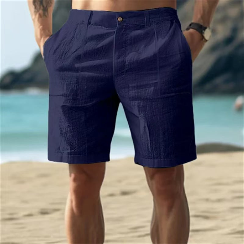 Herren Badeshorts Schnelltrocknend Mit Seitentaschen Blau Eveloria
